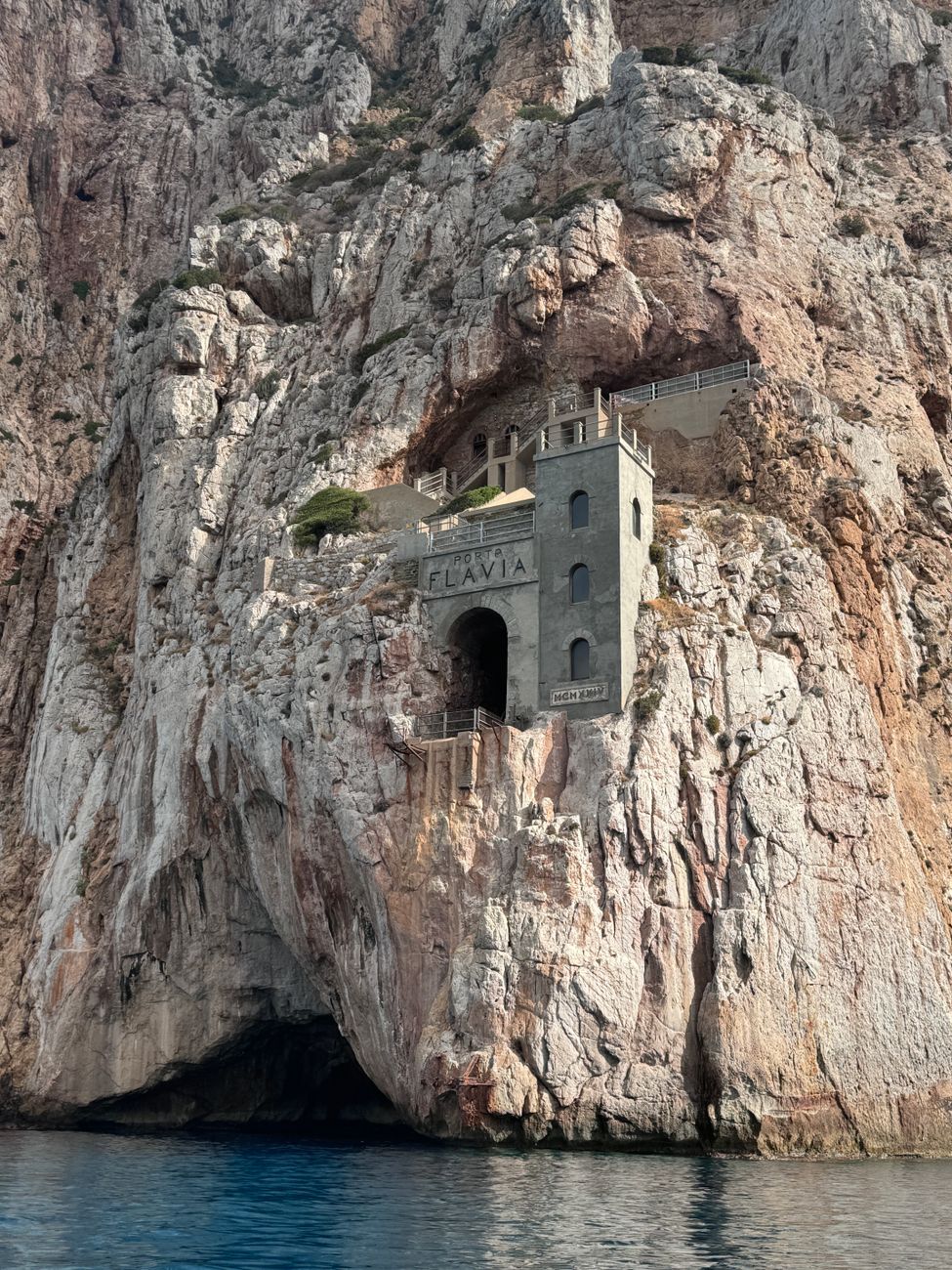 Porto Flavia Facade on Cliff